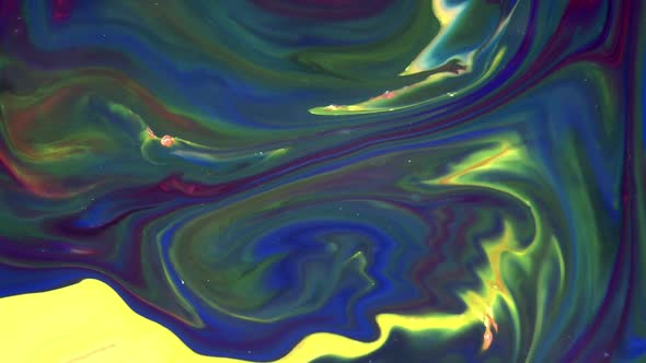 Psychedelic Color Spreading Paint Swirling And Explosion 43