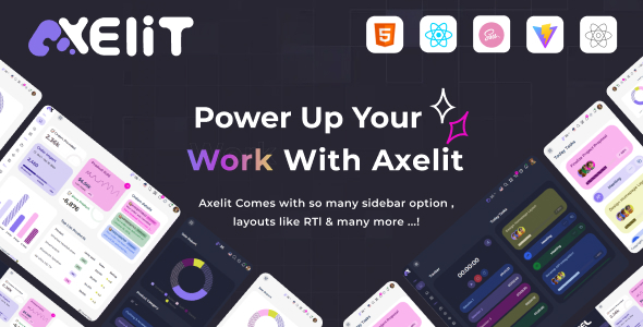 Axelit React Js(Vite) Admin Dashboard Template