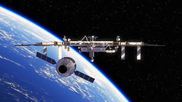 Cargo Spaceship Is Preparing To Dock With International Space Station