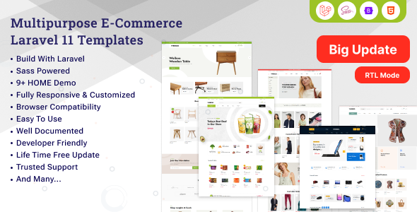 Weiboo - eCommerce Laravel 11 Template