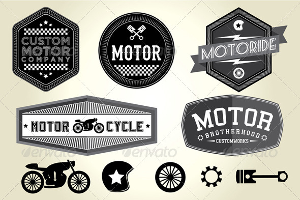 Vintage Motor Badges