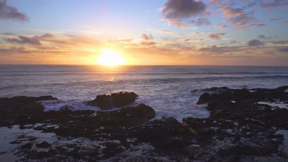 Peaceful Sunset over Ocean