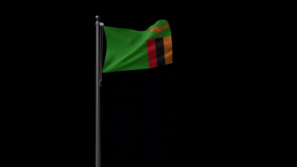 Zambia Flag With Alpha 2K