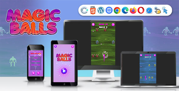 Magic Balls Game (Construct 3 | C3P | HTML5) Endless Game