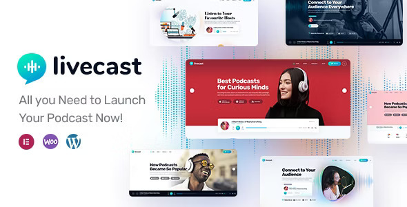 Livecast - Podcast Theme WP