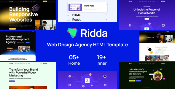 Ridda - Web Design Agency HTML Template