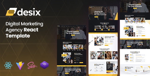 Desix – Digital Marketing Agency React Template – 0 Sold!