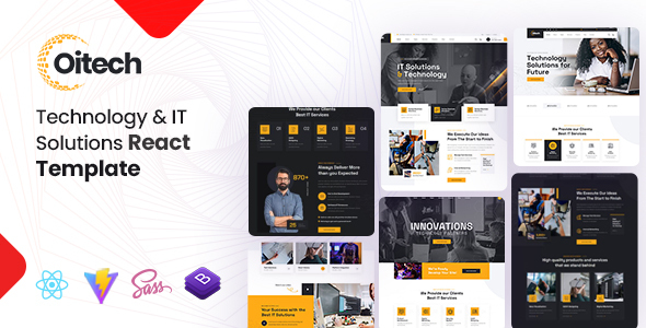 Oitech – Technology IT Solutions React Template – 0 Sold!