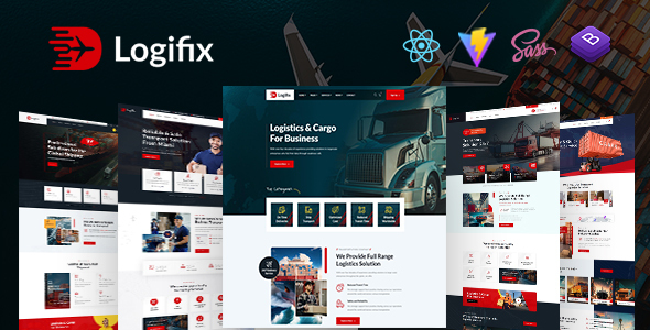 Logifix – Transport & Logistics React Template – 0 Sold!