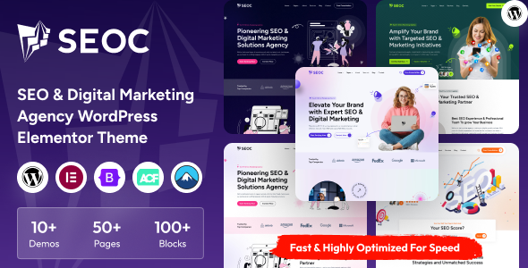 SEOC - SEO & Creative Digital Marketing Agency WordPress Theme