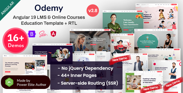 Odemy - Angular 19+ Online Courses & Education Template