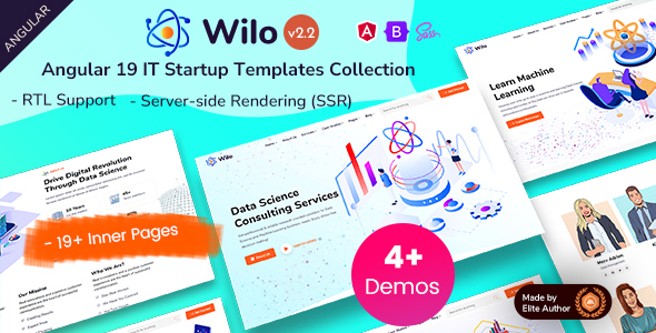 Wilo - Angular 19+ IT Startup & Digital Agency Template + SSR