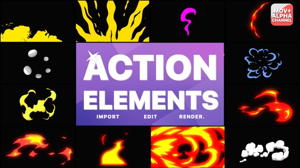 Action Elements | Motion Graphics Pack