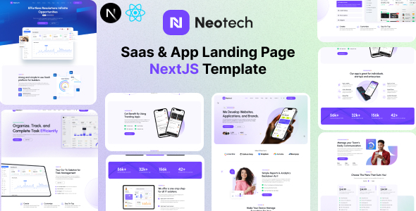 Niotech – Saas & App Landing Page NextJS Template – 0 Sold!