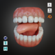Human Mouth with Teeth Tongue and Gums - Rigged Low-poly 3D model - 3DOcean Item for Sale