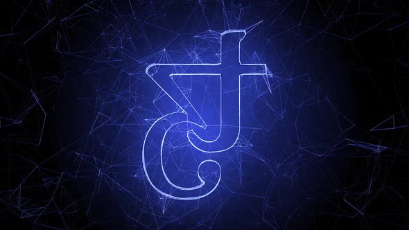 Emblem Of Crypto Currency Tezos Or Xtz Hd