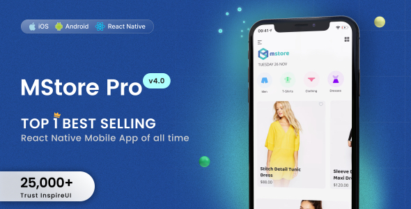 MStore Pro - Complete React Native template for e-commerce