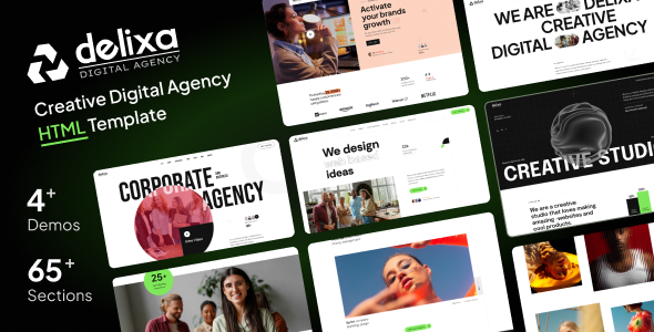 Delixa – Creative Digital Agency HTML5 Template – 0 Sold!