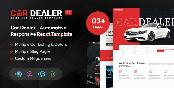 Car Dealer - Automotive Responsive React Template