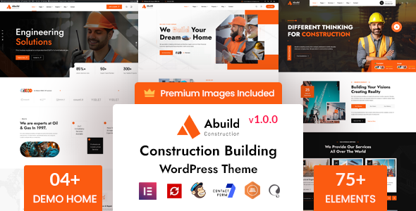 Abuild – Construction WordPress Theme – 0 Sold!