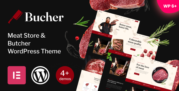 Bucher -  Meat Store & Butcher WordPress Theme