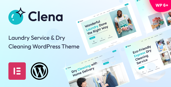 Clena - Laundry Service & Dry Cleaning WordPress Theme