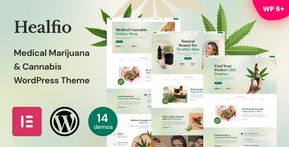 Healfio - Medical Marijuana & Cannabis WordPress Theme