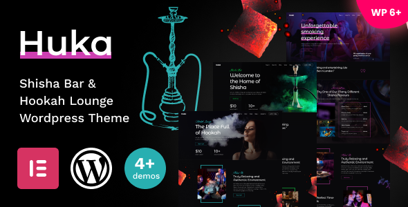 Huka - Shisha Bar & Hookah Lounge WordPress Theme