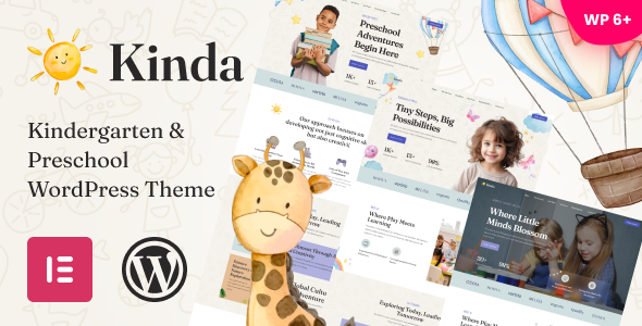 Kinda - Kindergarten & Preschool WordPress Theme