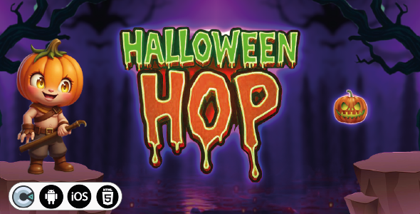 Halloween Hop - HTML5 Construct3 Game