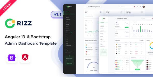 Rizz - Angular 19 Admin & Dashboard Template