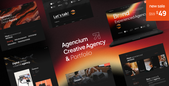 Agencium | Creative Agency & Portfolio WordPress Theme