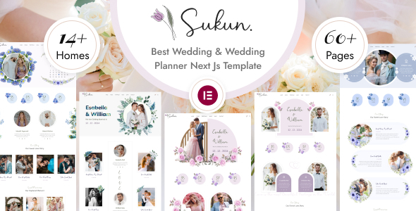 Sukun – Wedding & Wedding Planner WordPress Theme – 0 Sold!