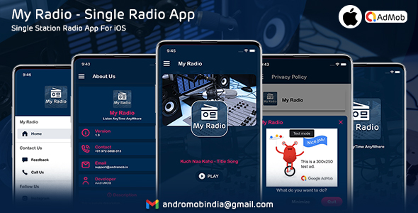 My Radio - iOS Radio App (Single Station)