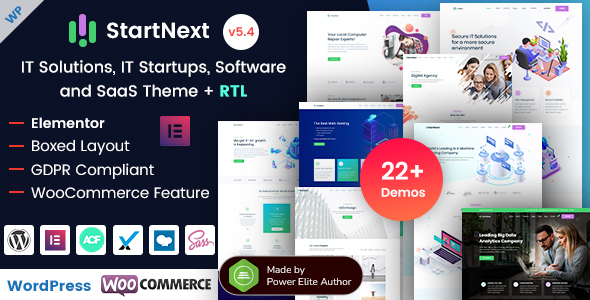 StartNext - IT, AI, Marketing Startup & Technology Services WordPress Theme