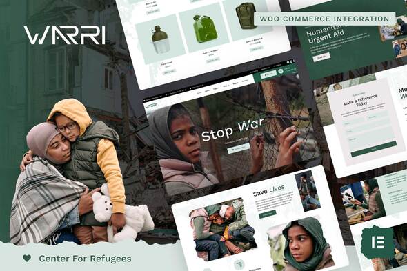 Warri – Refugee Center Elementor Pro Template Kit – 0 Sold!