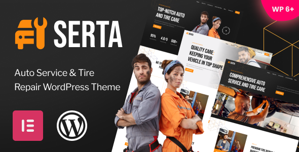 Serta - Auto Service & Tire Repair WordPress Theme