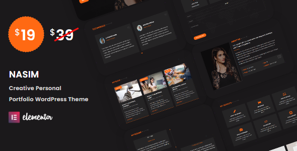 Nasim - Personal Portfolio WordPress Theme