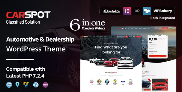 CarSpot – Dealership Wordpress Classified Theme