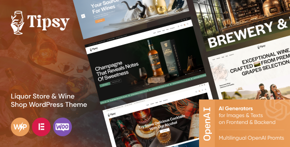 Tipsy - Liquor Store & Wine Shop WordPress Theme