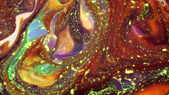 Psychedelic Spreading Paint Flow Explosion