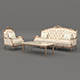 Classic European Style Sofa and Armchair Set 9 - 3DOcean Item for Sale