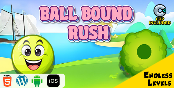 Ball Bound Rush HTML5 Construct 3 Game