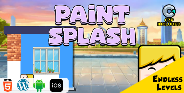 Paint Splash HTML5 Construct 3 Game