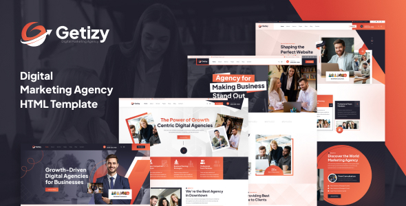 Getizy – Digital Marketing Agency HTML Template – 0 Sold!