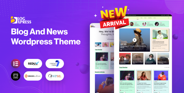 BlogXpress - Blog News WordPress Theme