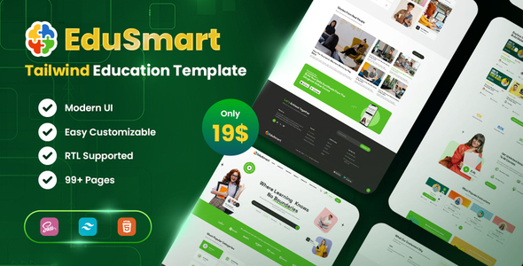 EduSmart | Responsive HTML Templates for Online Education – 0 Sold!