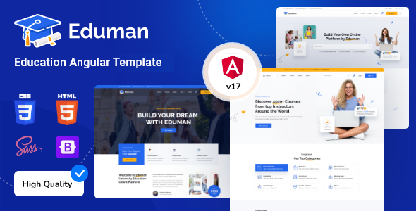 Eduman - Education & Online Courses Angular Template