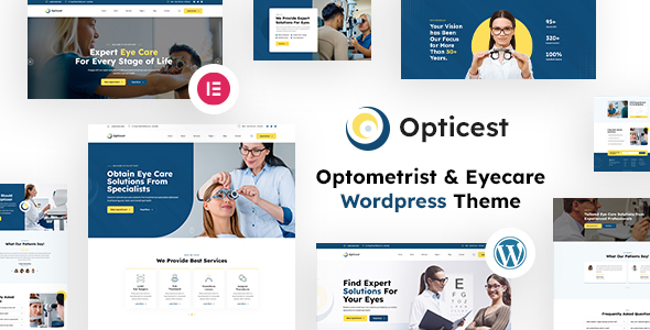 Opticest | Optometrist & Eyecare WordPress Theme – 0 Sold!