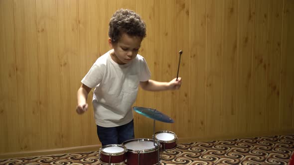 Boy Playing Drums